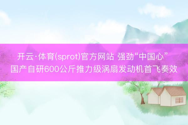 开云·体育(sprot)官方网站 强劲“中国心” 国产自研600公斤推力级涡扇发动机首飞奏效