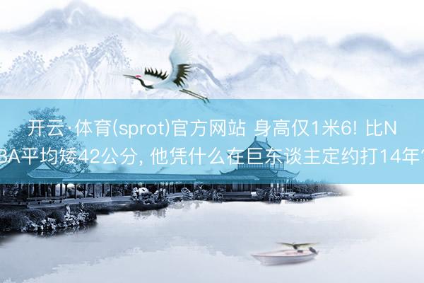 开云·体育(sprot)官方网站 身高仅1米6! 比NBA平均矮42公分， 他凭什么在巨东谈主定约打14年?